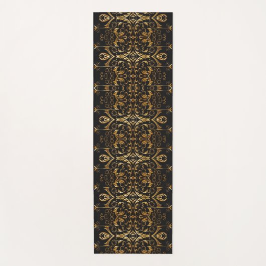 Black and Gold Yoga Mat (Voorkant)