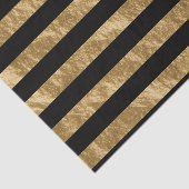 Black and Golden Stripe Folie look Tissuepapier (Detail)