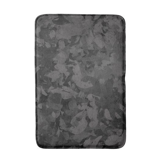Black And Gray Abstract Graphic Art Design Badmat (Voorkant Verticaal)
