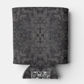 Black And Gray Abstract Graphic Art Design Blikjeskoeler (Achterkant)