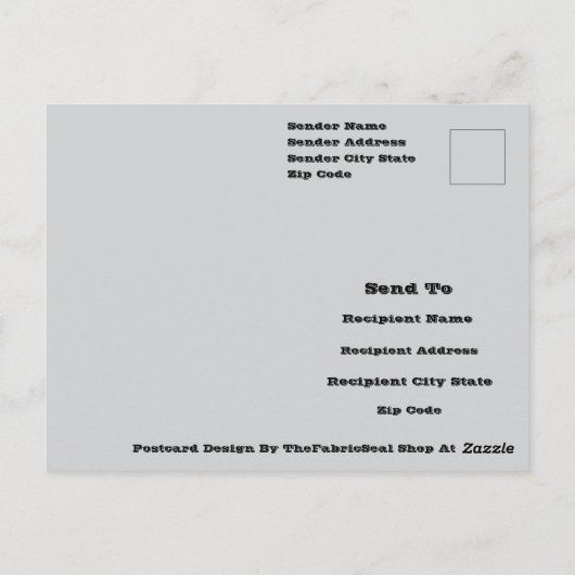 Black And Gray Abstract Graphic Art Design Briefkaart (Achterkant)