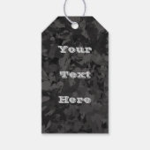 Black And Gray Abstract Graphic Art Design Cadeaulabel (Voorkant)