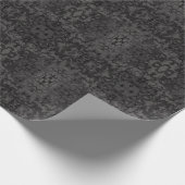 Black And Gray Abstract Graphic Art Design Cadeaupapier (Hoek)