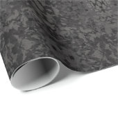 Black And Gray Abstract Graphic Art Design Cadeaupapier (Rol Hoek)