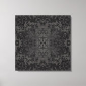 Black And Gray Abstract Graphic Art Design Canvas Afdruk (Voorkant)