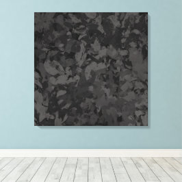 Black And Gray Abstract Graphic Art Design Canvas Afdruk
