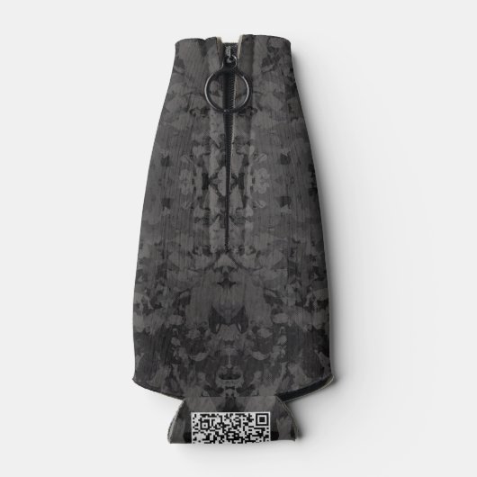 Black And Gray Abstract Graphic Art Design Flesjeskoeler (Achterkant)