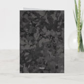 Black And Gray Abstract Graphic Art Design Kaart (Achterkant)