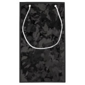 Black And Gray Abstract Graphic Art Design Klein Cadeauzakje (Achterkant)