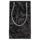 Black And Gray Abstract Graphic Art Design Klein Cadeauzakje (Voorkant)