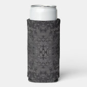 Black And Gray Abstract Graphic Art Design Seltzer Blikjeskoeler (Seltzer Voorkant)