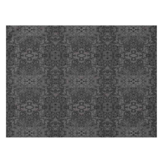 Black And Gray Abstract Graphic Art Design Tafelkleed (Voorkant (Horizontaal))