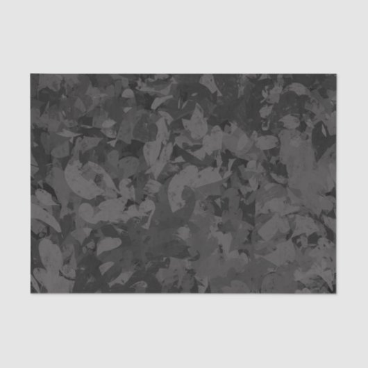Black And Gray Abstract Graphic Art Design Tissuepapier (Voorkant)