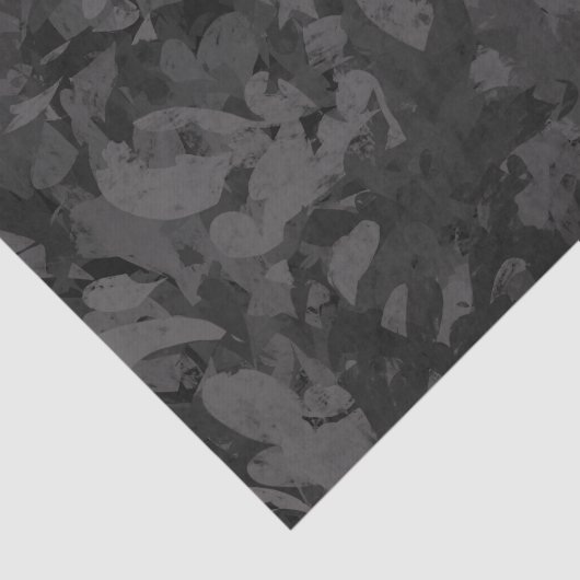 Black And Gray Abstract Graphic Art Design Tissuepapier (Detail)