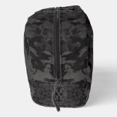 Black And Gray Abstract Graphic Art Design Toilettasje (Rechts)