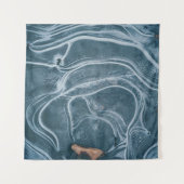 Black and gray abstract painting wandkleed (Voorkant (horizontaal))