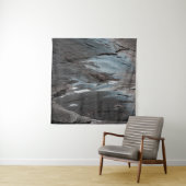 Black and gray abstract painting wandkleed (In situ)