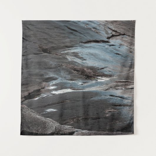 Black and gray abstract painting wandkleed (Voorkant)