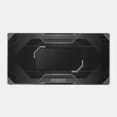 Black and Gray geometric gaming background Bureaumat (Voorkant)