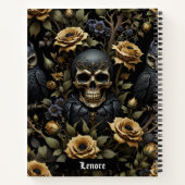 Black and Gray Skull Notitieboek (Achterkant)