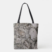Black and gray stone fragment tote bag (Achterkant)