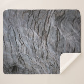 Black and gray striped textile sherpa deken (Voorkant (horizontaal))