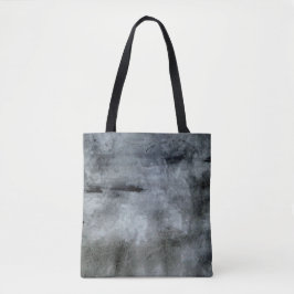Black and Gray Watercolor Abstract Tote Bag