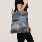 Black and Gray Watercolor Abstract Tote Bag (Dichtbij)