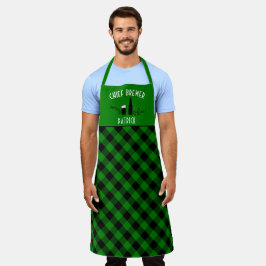 Black and Green Chief Brewer Buffalo Pset Pattern Schort