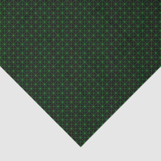 Black and Green Graphed Tissuepapier (Detail)