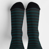 Black and green stripes with your initials sokken (Top)