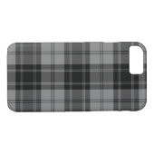 Black and Grey Clan Douglas Tartan Case-Mate iPhone Case (Achterkant (Horizontaal))