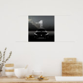 Black and Grey Futuristic Best Car Poster (Keuken)