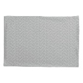 Black and Grey Modern Geometric Wavy Curved Lines Kussensloop (Achterkant-Links)