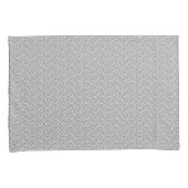 Black and Grey Modern Geometric Wavy Curved Lines Kussensloop (Voorkant-Rechts)