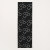 Black and Grey Om Yoga Mat (Achterkant)