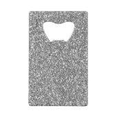 Black and Grey Silver Mustache Creditkaart Flessenopener (Achterkant)