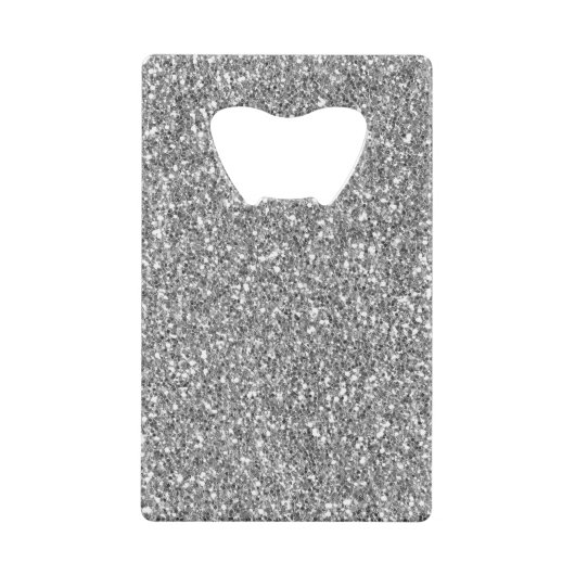 Black and Grey Silver Mustache Creditkaart Flessenopener (Achterkant)