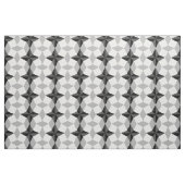Black and Grey Starbust and Rhombus Pattern Stof (Fat Quarter)
