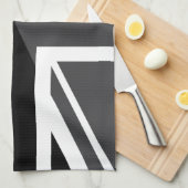 Black and Grey Union Jack British (UK) Flag Theedoek (Quarter Fold)