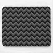 Black and Grey Zig Zag Pattern. Muismat (Voorkant)