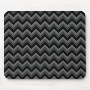 Black and Grey Zig Zag Pattern. Muismat