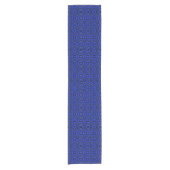 Black and indigo blue abstract pattern. korte tafelloper (Voorkant)