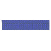 Black and indigo blue abstract pattern. korte tafelloper (Horizontaal)