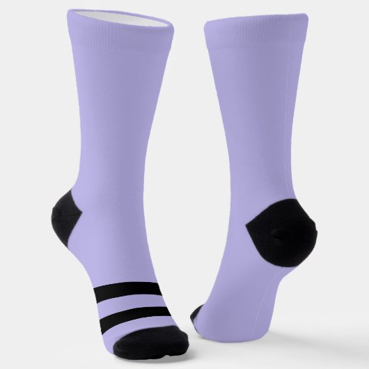 Black and Lavender Bat Crew Socks Sokken (Gebogen)