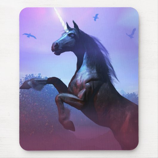 Black and Majestic Mousepad Muismat (Voorkant)