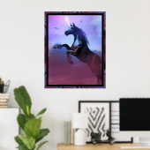 Black and Majestic van Michelle Wilder Poster (Thuiskantoor)