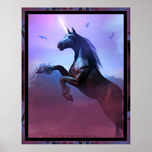 Black and Majestic van Michelle Wilder Poster (Voorkant)
