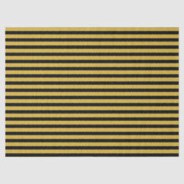 Black And Metallic Gold Stripe Pattern Premium Tissuepapier
