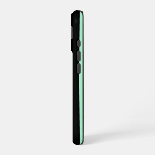 Black and Mint Green iPhone 16 Hoesje (Linkerkant)